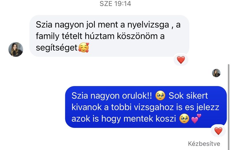 Sikeres nyelvvizsga